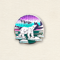 Northern Lights Majesty Polar Bear Enamel Pin & Lapel Pin