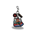 Embroidered Canada Moose Canoe Bag Charm Keychain Outdoor Adventure Gift