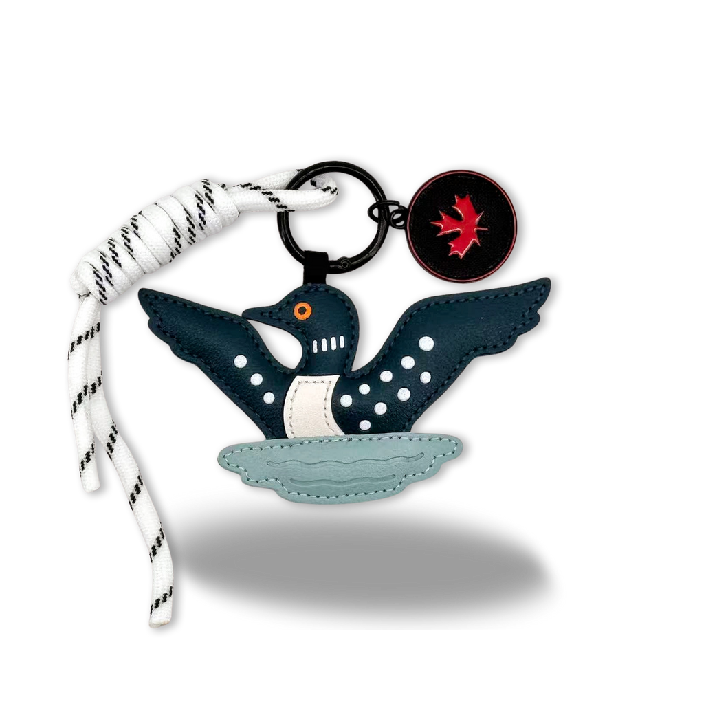Canada Loon Bird Lake Bag Charm & Keychain