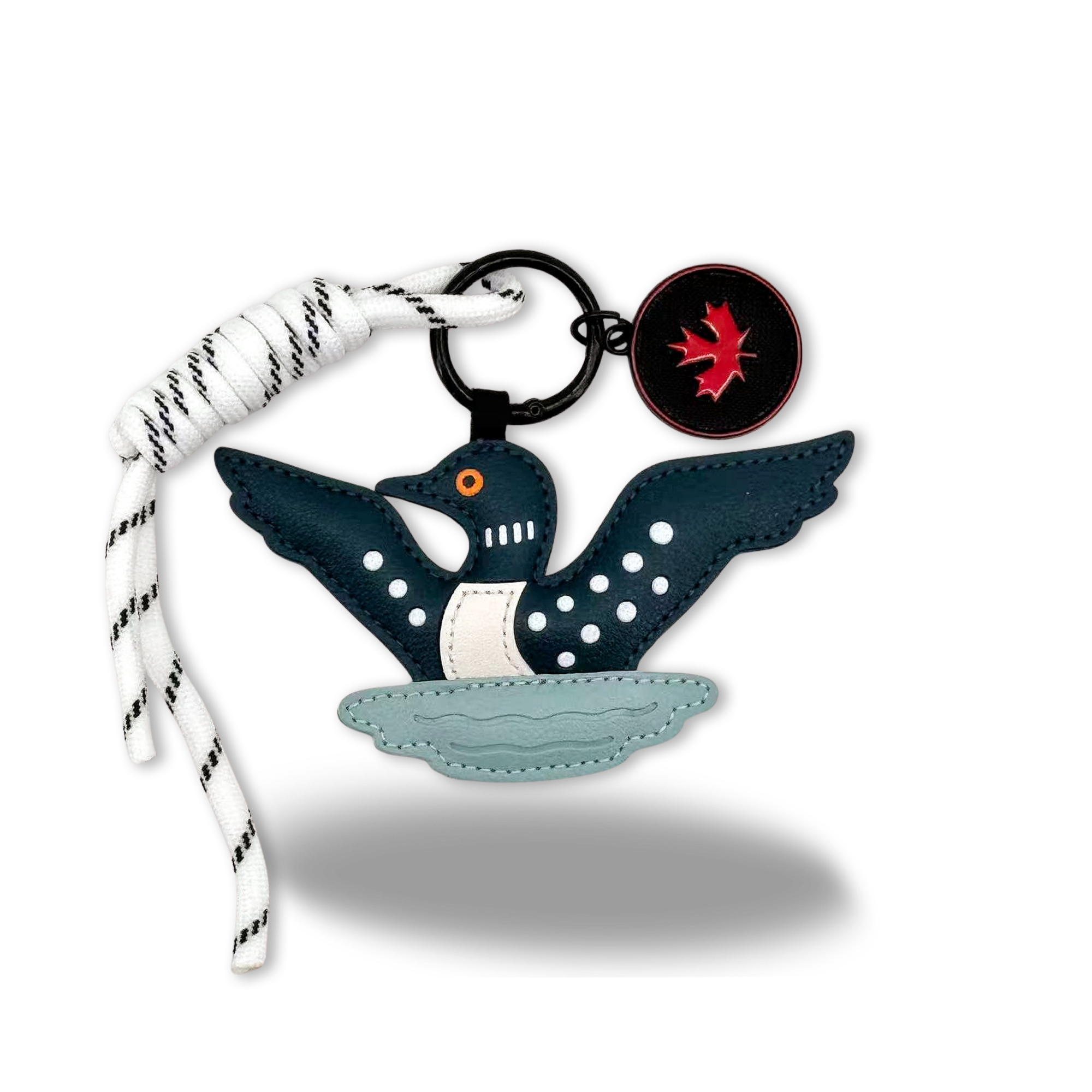 Canada Loon Bird Lake Bag Charm & Keychain