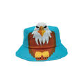 Kids Eagle Animal 3D Bucket Hat Blue Sun Protection Summer Beach Cap for Toddlers