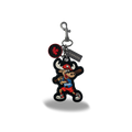 Canada Moose Embroidered Bag Charm Keychain with Fun Baseball Sport Canada Design
