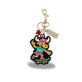 Canada Moose 3D PU Bag Charm Keychain with Fun Skateboarding Canada Design