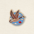Canada Goose in Flight Enamel Pin & Lapel Pin