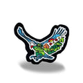 Eagle Nature Landscape Embroidered Iron-On Patch - Collectible Wildlife Patch