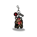 Canada Moose Embroidered Bag Charm Keychain with Fun Hiking Outdoor Canada Design