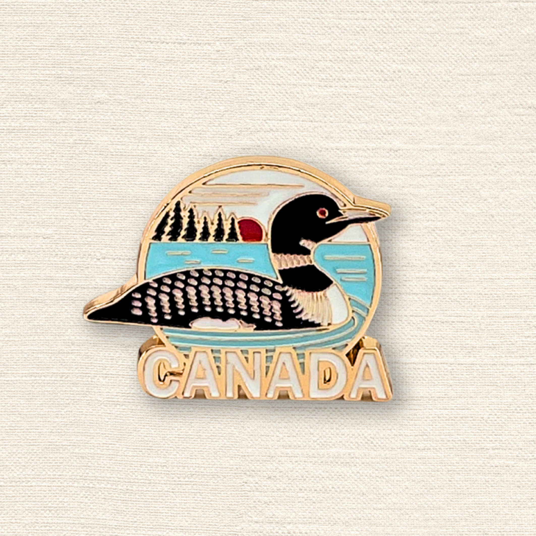 Twilight Loon Enamel Pin & Lapel Pin