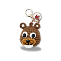 Hand-Crocheted Canada Groundhog Plush Bag Charm Keychain Souvenir Gift