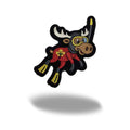 Canada Scuba Diving Moose Embroidered Magnet - Snorkeling Character, Maple Leaf Wetsuit Travel Souvenir Gift