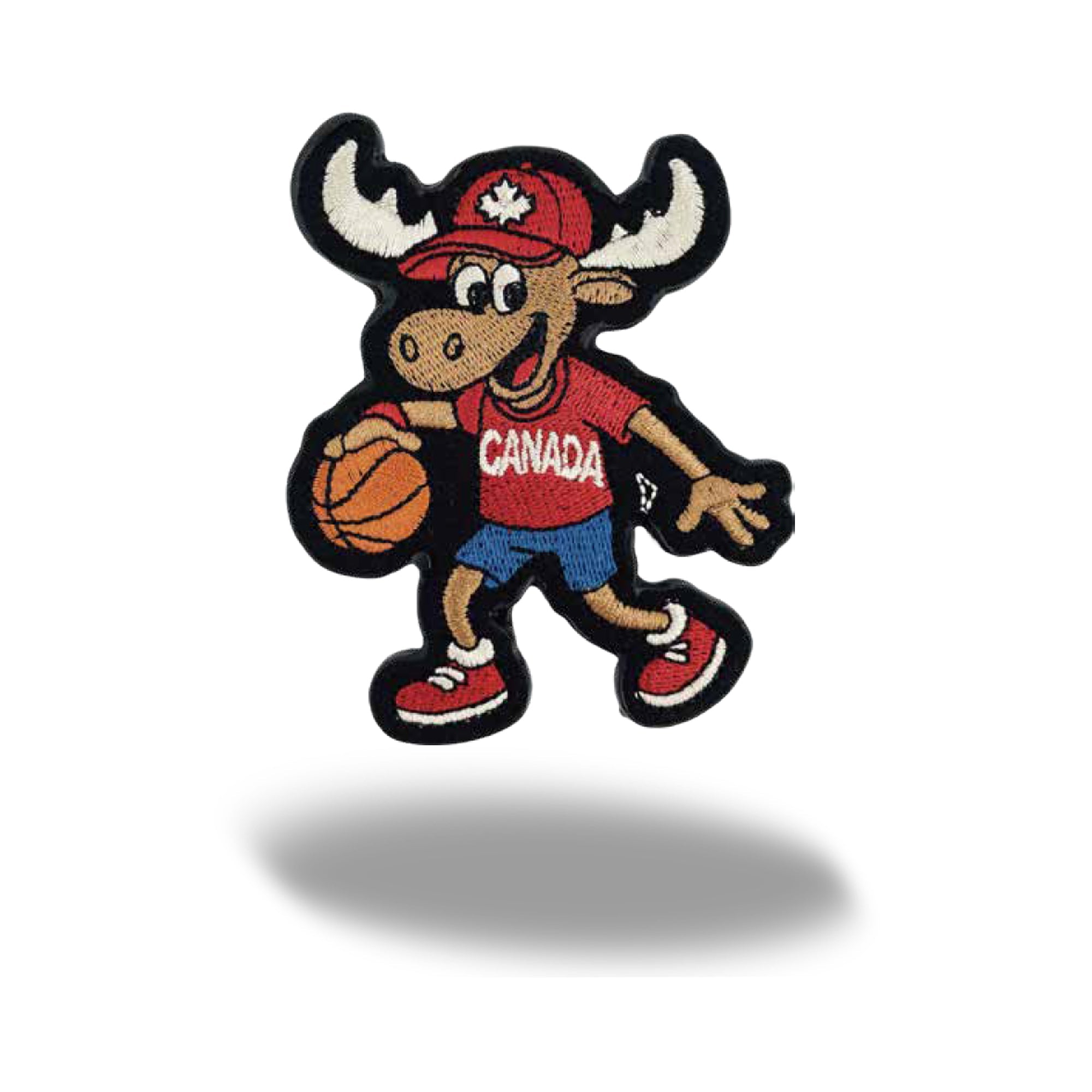 Canada Basketball Moose Embroidered Magnet | Maple Leaf Hat Sports Souvenir Gift