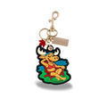 Canada Moose 3D PU Bag Charm Keychain with Fun Relaxing Vacation Canada Design