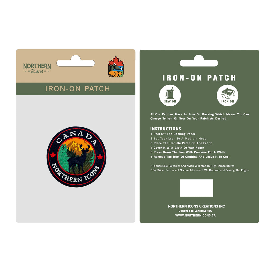 Canada iron-on embroidery patch