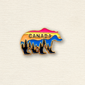 Wild & Free Canada Bear Enamel Pin & Lapel Pin