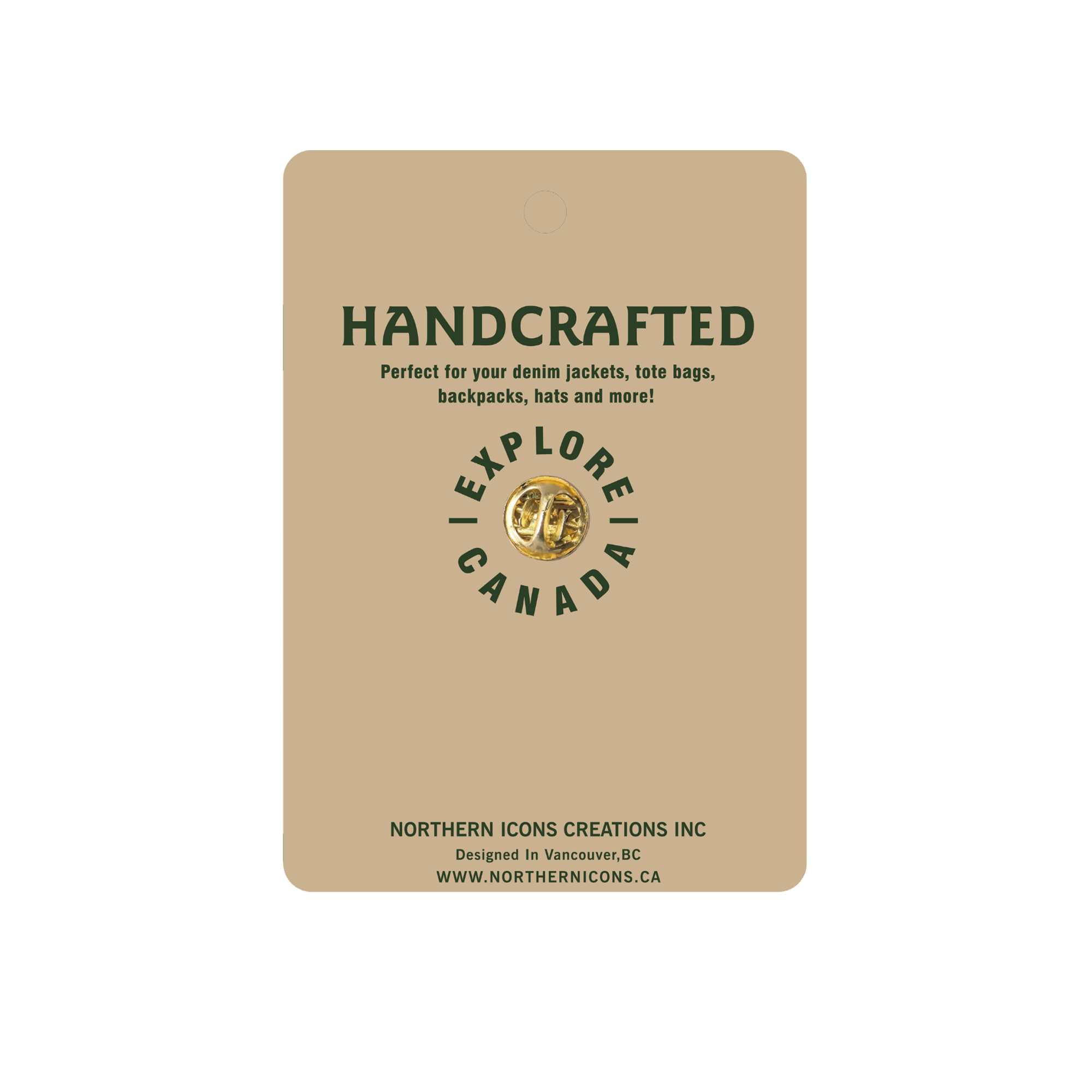 Wild & Free Canada Bear Enamel Pin & Lapel Pin