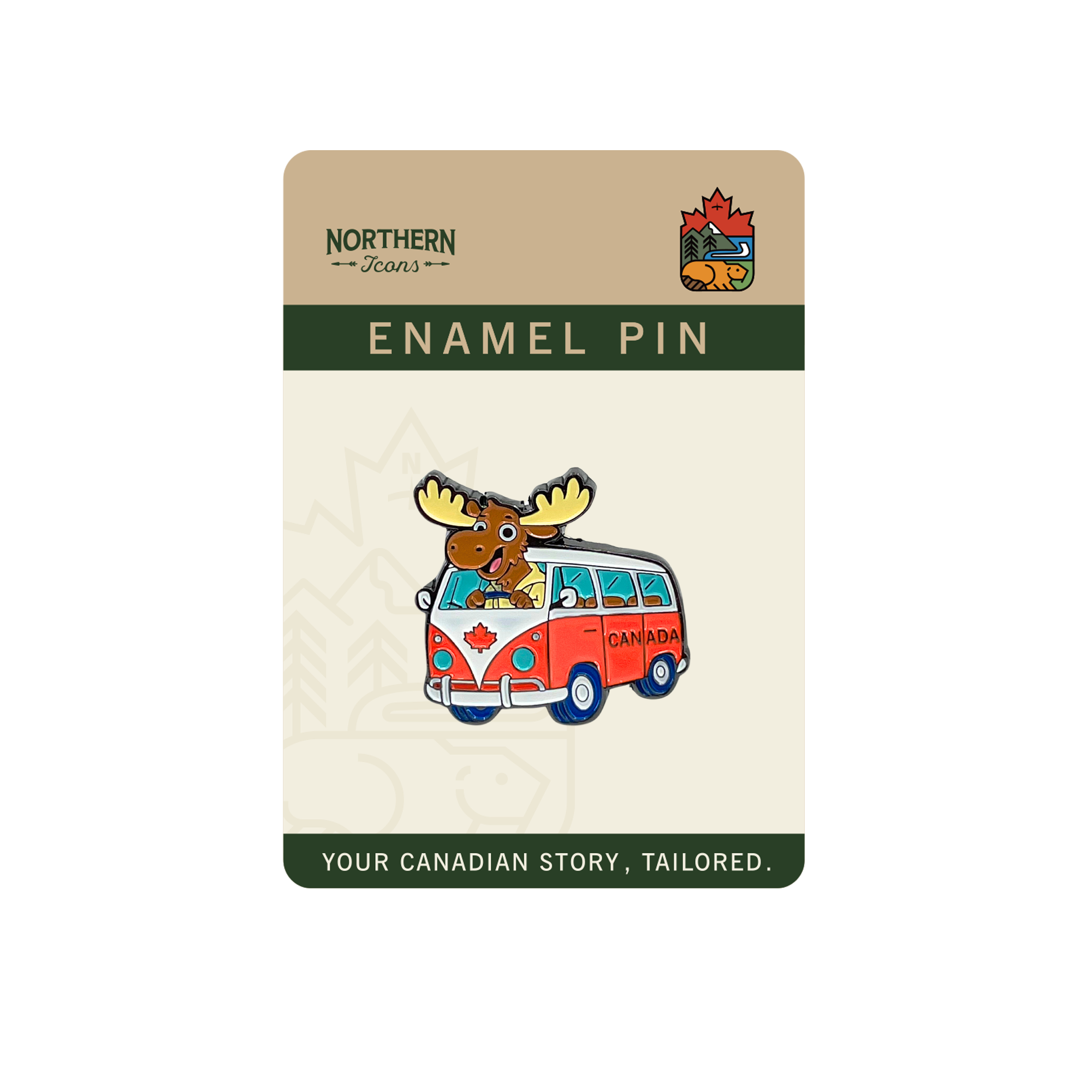 Canada Road Trip Moose Enamel Pin ¨C Wildlife Adventure Lapel Pins, Souvenir Gift