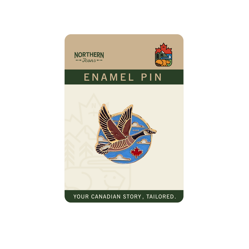 Canada Goose in Flight Enamel Pin & Lapel Pin