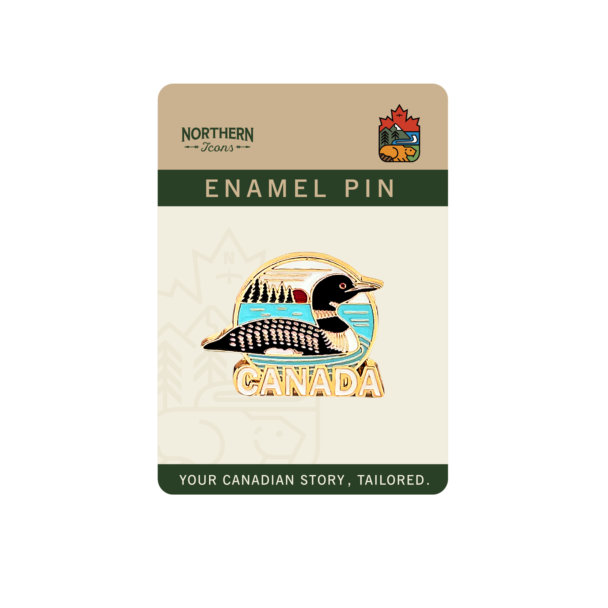 Twilight Loon Enamel Pin & Lapel Pin