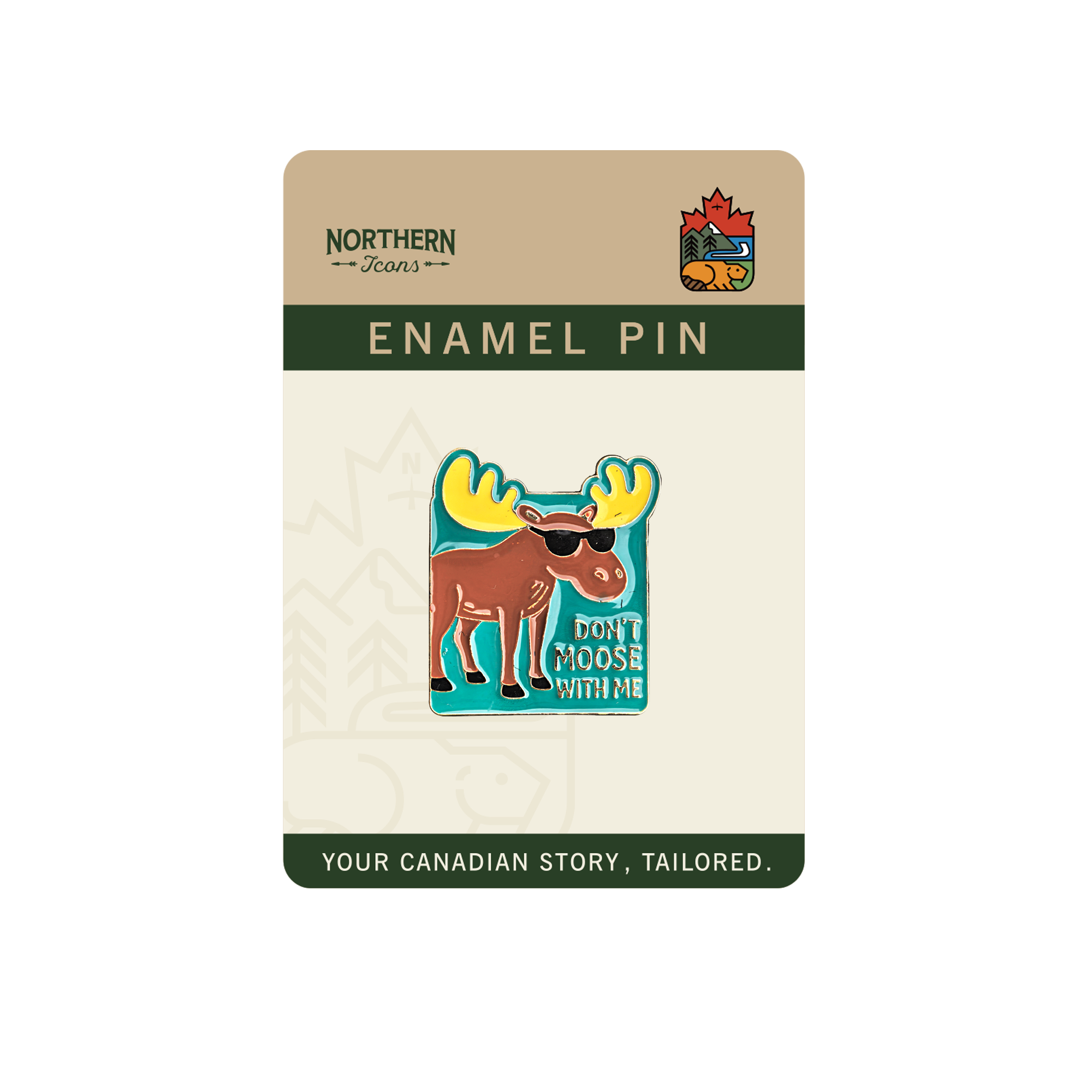 Don¡¯t Moose With Me Enamel Pin ¨C Funny Canada Moose Souvenir Gift Lapel Pins