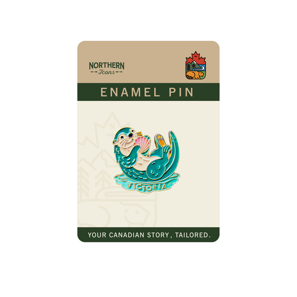 Victoria Otter Enamel Pin ¨C Cute Marine Wildlife Lapel Pins, Canada Souvenir