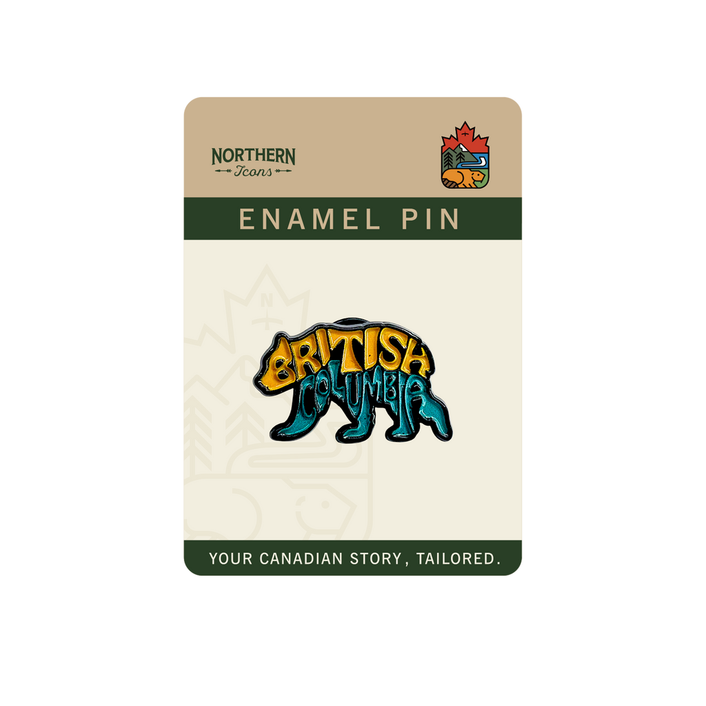 BC Bear Typography Enamel Pins & Lapel Pin