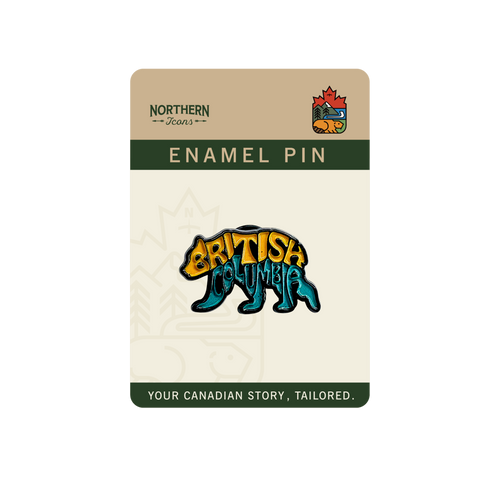 BC Bear Typography Enamel Pins & Lapel Pin